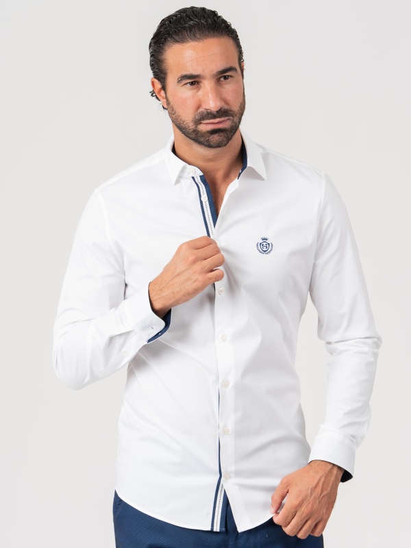 CAMISA SMK46 BRANCO AZULA
