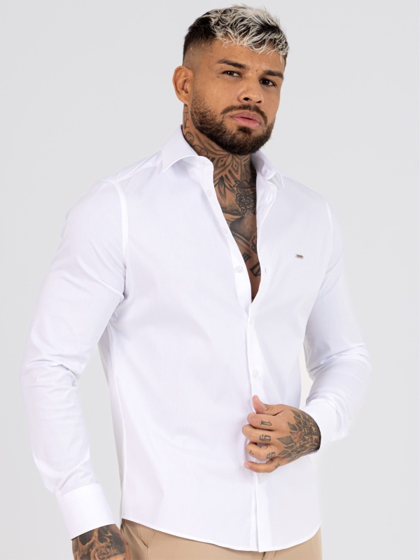 CAMISA SMK BRANCO COM CHA